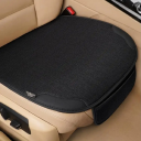 Breathable Car Seat Cushion with Mobile Pocket Luxury Linen Seat Cover Universal Seat Protection Comfortable Car Mat 1
