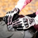 Breathable Full-Finger Motorcycle and Motocross Touchscreen Gloves with Hard Knuckle Protector and Finger Protectors for Motorbike Unisex 7