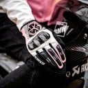 Breathable Full-Finger Motorcycle and Motocross Touchscreen Gloves with Hard Knuckle Protector and Finger Protectors for Motorbike Unisex 6