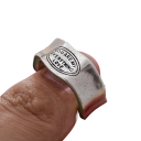 Bredde 6 mm Åben damesmykke Uregelmæssig bølgeform Grøn-sølv ring af harpiks med teksten YOU ARE MY EVERYTHING LOVE 5