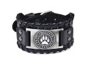 Bredt läderarmband för män H207 15
