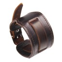 Bredt læderarmbånd til mænd 2