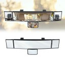 Bredvinklat inre backspeg för bil 38 x 7 x 3 cm Flerdelad spegel med sidospiegel och barnspegel för bättre sikt 1