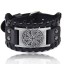 Breites Herren-Lederarmband H207 9