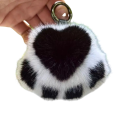 Breloc 8,5 x 8,5 cm Poliester Pufos Lăbuță de pisică Pendentiv pentru chei rucsac geantă Accesoriu moale și pufos Cadou drăguț 9