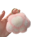 Breloc 8,5 x 8,5 cm Poliester Pufos Lăbuță de pisică Pendentiv pentru chei rucsac geantă Accesoriu moale și pufos Cadou drăguț 12