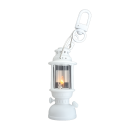 Breloc cu LED 6 cm Lampă cu petrol Breloc decorativ din plastic cu simulare LED a luminii pentru chei rucsac 2