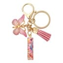 Breloc cu litera și fluturaș 55 mm Pendentiv din rășină pentru chei Ornament decorativ pentru geantă Rucsac Cadou 9