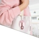 Brelok latarka z dźwiękowym alarmem 130 dB YOUTHINK z diodą LED w kolorze różowego złota wymiary 66 x 37 x 22 mm materiał ABS na osobiste 5