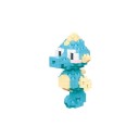 Bricolage hippocampe 5 x 4,5 x 7,5 cm 190 pièces Figurine décorative bleue Créature marine en briques pour assemblage créatif 1