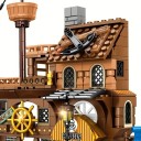 Bricolage pour enfants Forteresse pirate 39 x 11 x 55 cm 675 pièces Port pirate avec bateau Bricolage d'aventure Ensemble de jeu Âge 6+ 2