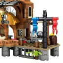 Bricolage pour enfants Forteresse pirate 39 x 11 x 55 cm 675 pièces Port pirate avec bateau Bricolage d'aventure Ensemble de jeu Âge 6+ 3
