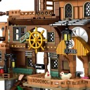 Bricolage pour enfants Forteresse pirate 39 x 11 x 55 cm 675 pièces Port pirate avec bateau Bricolage d'aventure Ensemble de jeu Âge 6+ 4