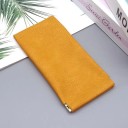 Brillenetui 18 x 8,5 cm Automatischer Verschluss Blaues Softcase mit Vlies Innenseite Federmechanismus 8