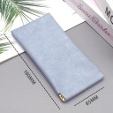 Brillenetui 18 x 8,5 cm Automatischer Verschluss Blaues Softcase mit Vlies Innenseite Federmechanismus 4
