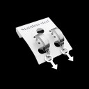 Brincos circulares com pendente G2496 13