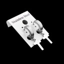 Brincos circulares com pendente G2496 18