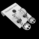 Brincos circulares com pendente G2521 10