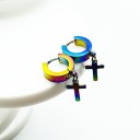 Brincos circulares com pendente 2