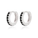 Brincos circulares femininos com pedras R25 3