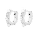 Brincos circulares femininos com pedras R25 5