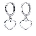 Brincos circulares femininos com pendente A1698 15