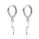 Brincos circulares femininos com pendente A1698 1
