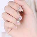 Brincos circulares femininos com pendente G149 3