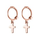 Brincos circulares femininos com pendente R30 3