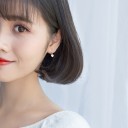 Brincos circulares femininos com pendente R30 2