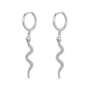 Brincos circulares femininos com pendentes 2