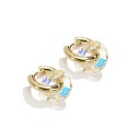 Brincos circulares femininos G874 4