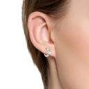 Brincos de argola para mulheres em prata 925 com motivo de unicórnio, presente ideal para aniversários, casamentos ou noivados 2