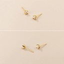 Brincos de botão para senhora com pérola G514 4