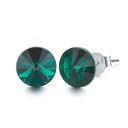 Brincos de pressão femininos com cristal G813 15