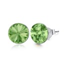 Brincos de pressão femininos com cristal G813 19