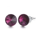 Brincos de pressão femininos com cristal G813 7