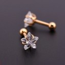 Brincos de pressão femininos com zircão G1335 12