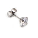 Brincos de pressão femininos com zircão G451 5