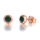 Brincos de pressão femininos com zircão H862 3