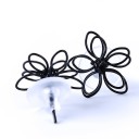 Brincos de pressão femininos flores G1077 5