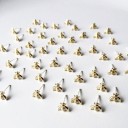 Brincos de pressão para senhora abelhas 3