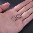 Brincos em forma de círculo G650 5