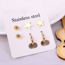 Brincos femininos 3 pares G803 37