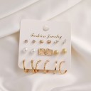 Brincos femininos 9 pares A3154 3