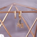 Brincos femininos com zircões G1279 9