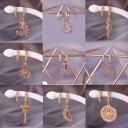 Brincos femininos com zircões G1279 4