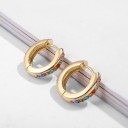 Brincos femininos com zircões G229 16