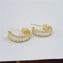 Brincos femininos com zircónias G362 20