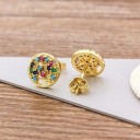 Brincos femininos com zircónios J452 14